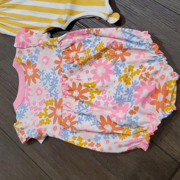 Cat & Jack 2 Pack Summer Onesies 3-6 Months - Picture 9 of 10